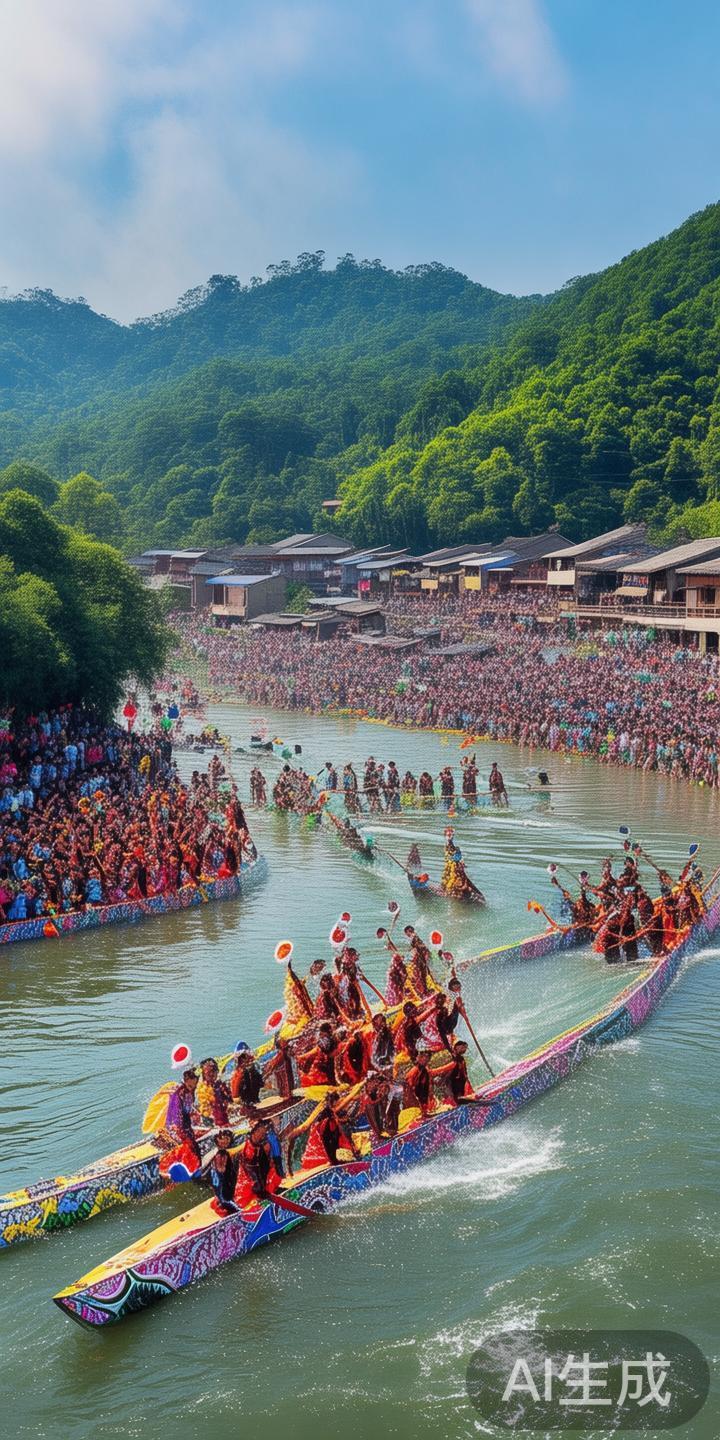 雷家湾村多彩绝伦的龙舟竞技文化盛典全景展现